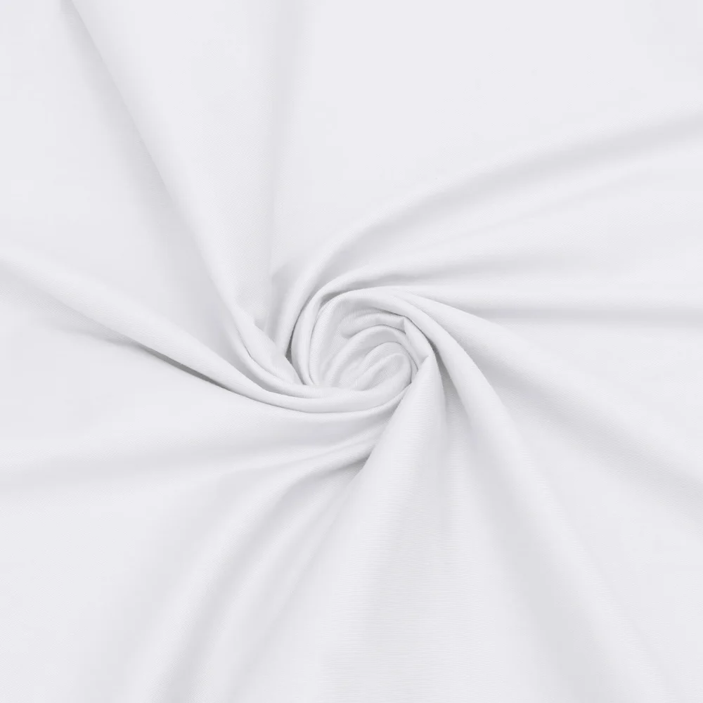 Homiest Cotton Broadcloth Fabric by the Yard, 1 yd x 56 in, White