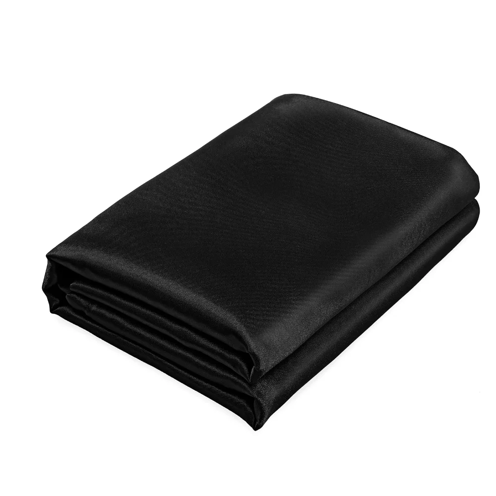 Homiest Satin Flat Sheet, Full, Black